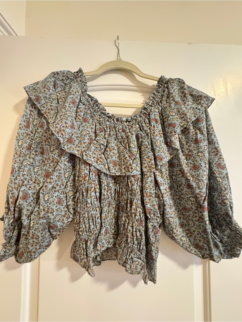 Doen Luce top blue tisbury paisley